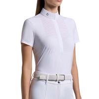 WOMEN COMPETITION POLO SHIRT PERFORATED FRONT w/Short Sleeves