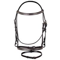 PARIANI ENGLISH BRIDLE WITH NICKEL PLATED CLINCHER