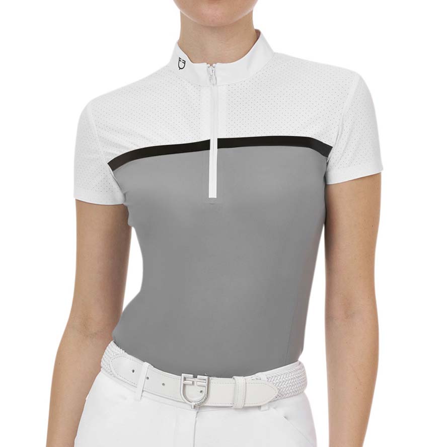 Equestro Ridertechnology women competition polo in perforated fabric