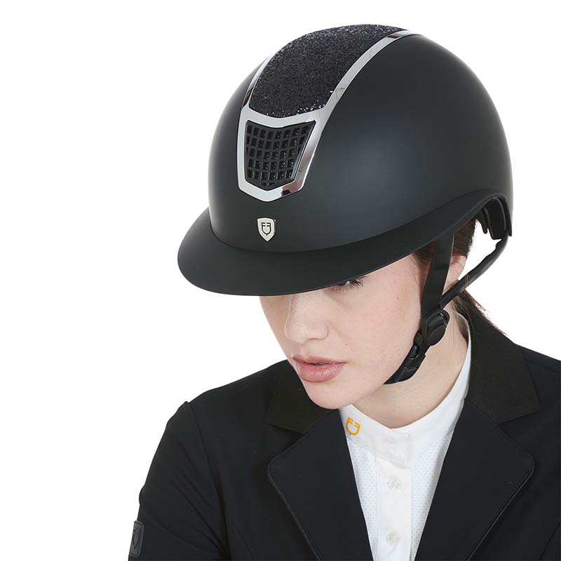Equestro Eclipse Stone Matt Riding Helmet - wide visor - 2102