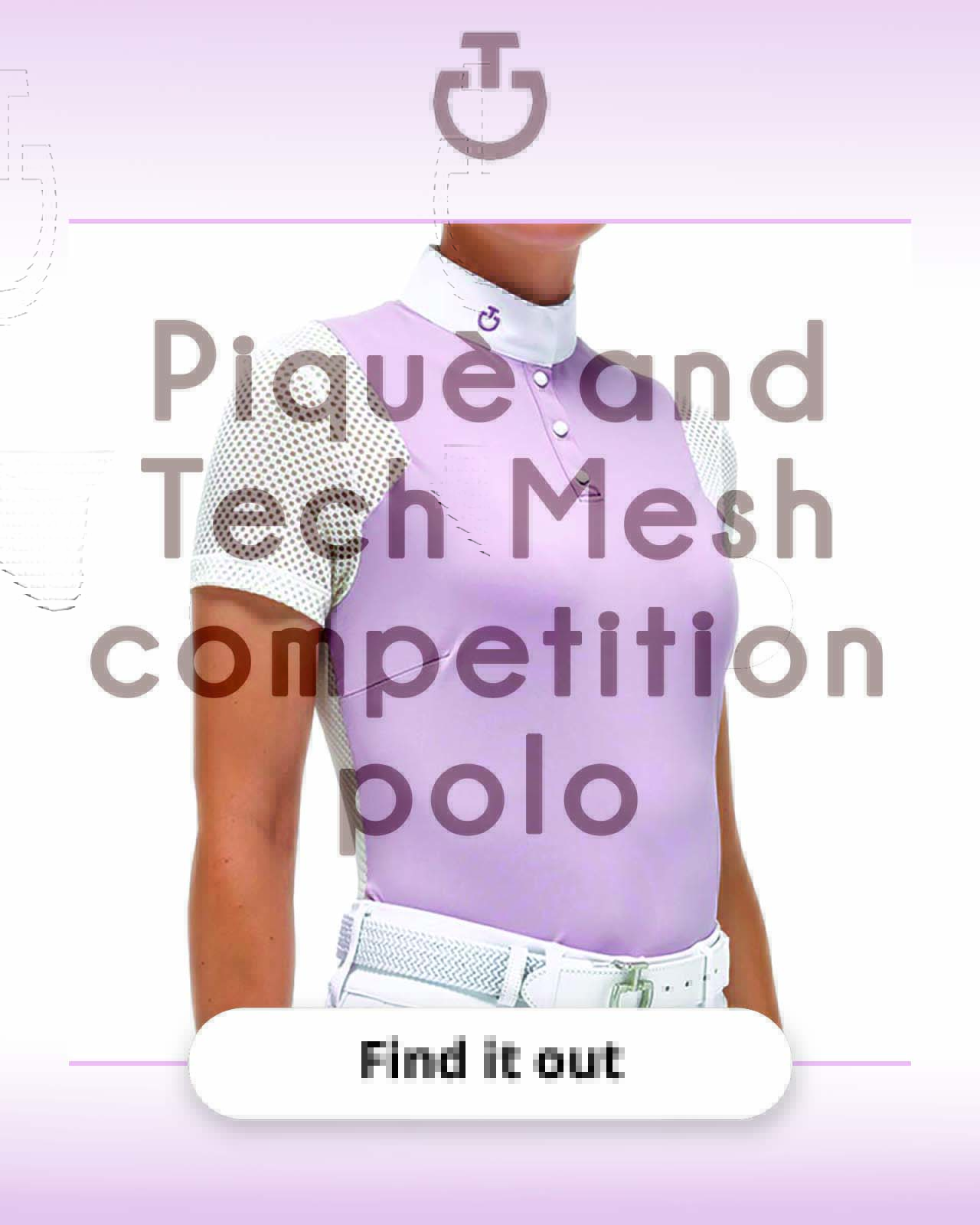 Buy now Cavalleria Toscana Piquè and Tech Mesh competition polo.
