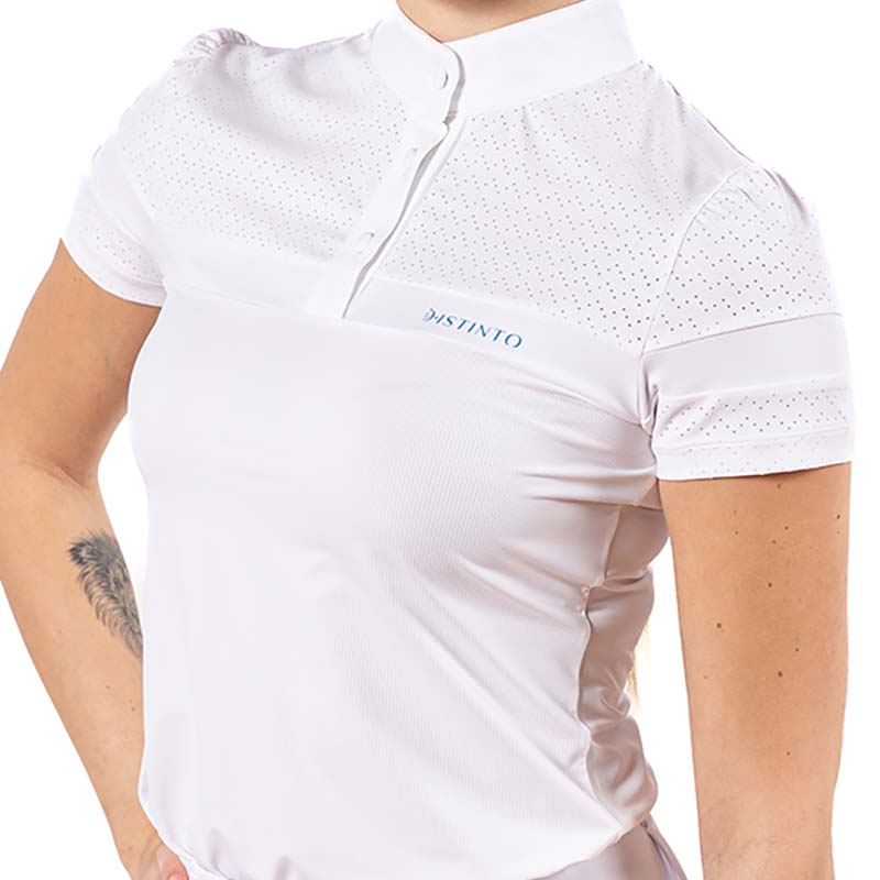 Women’s short-sleeve show polo d-istinto – dots model - 7477