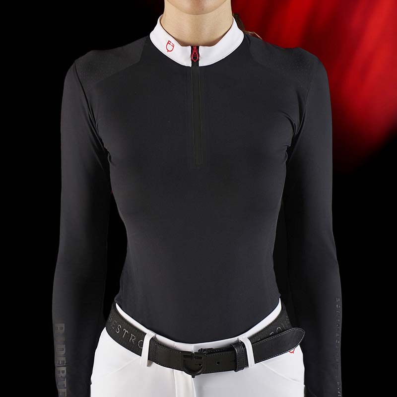 Equestro ridertechnology women long-sleeve competition polo - 9932