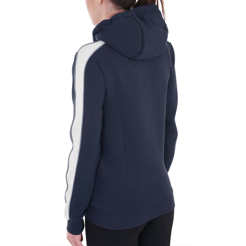 Equestro women's hooded sweatshirt in fleece cotton - 9740