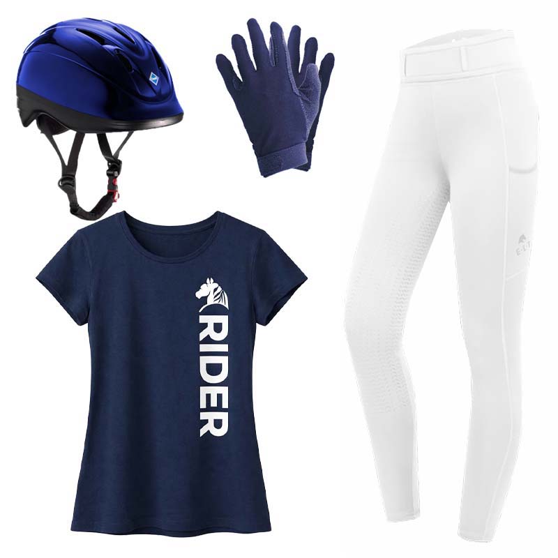 English riding apparel set for woman - beginners and riders