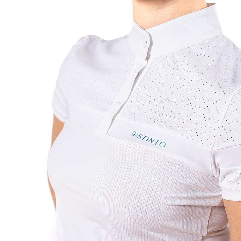 Women’s short-sleeve show polo d-istinto – dots model - 7477