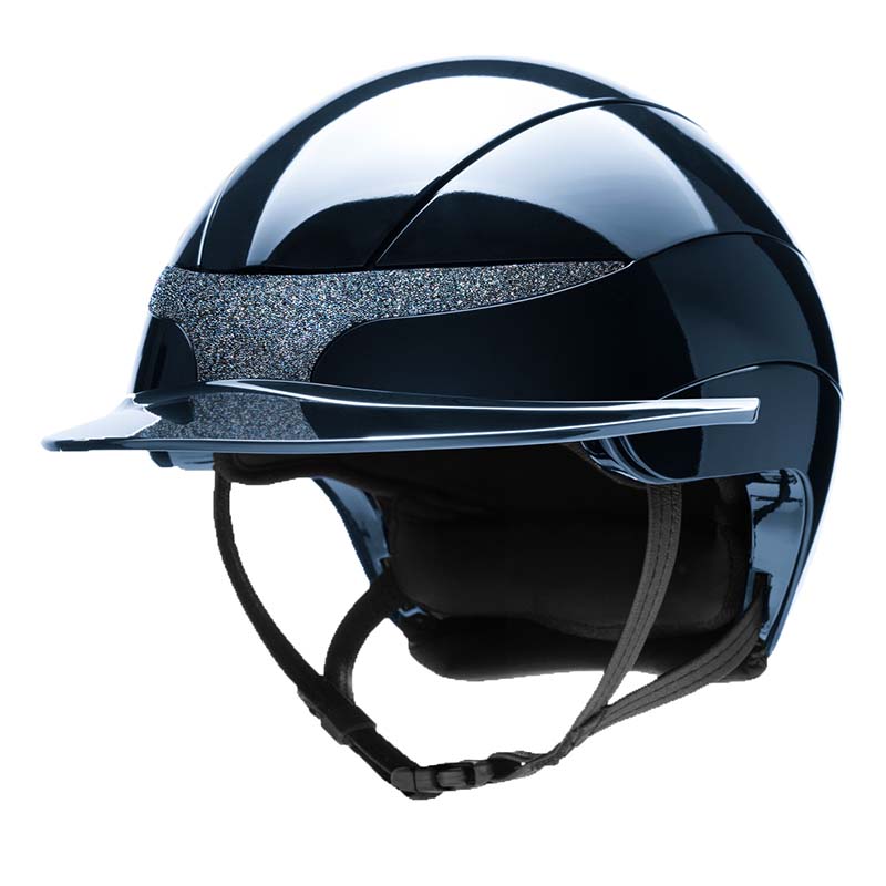 Equiline XANTO Riding Helmet with Swarovski Front Crest - Standard visor - 3270