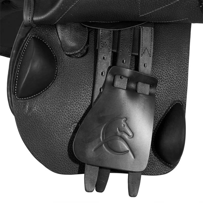 Acavallo jumping saddle full double calfskin leather model Gattuso - 2707