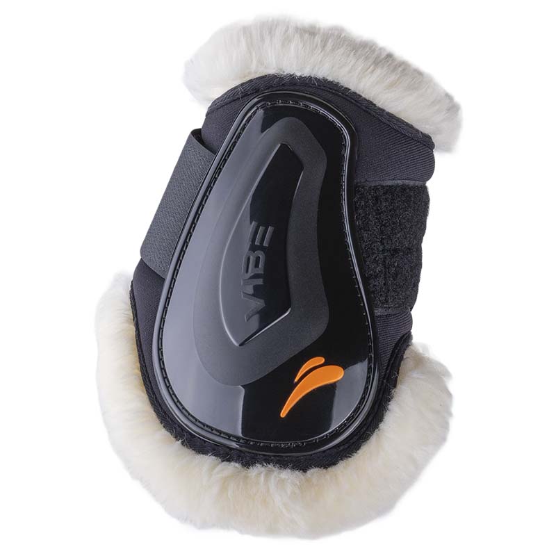 Equick vibe rear fluffy velcro fetlock boots with synthetic wool