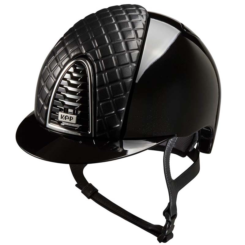 Kep italia cromo 2.0 polish riding helmet w/leather - milano collection