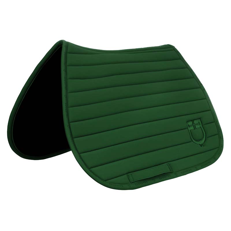 Equestro jumping saddle pad silica with horizontal quilting - 2975