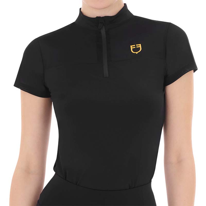 Equestro training polo shirt short sleeve in mesh - 3508