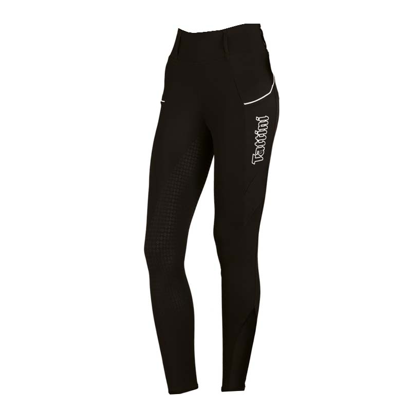Full grip woman riding leggings tattini mod. passiflora