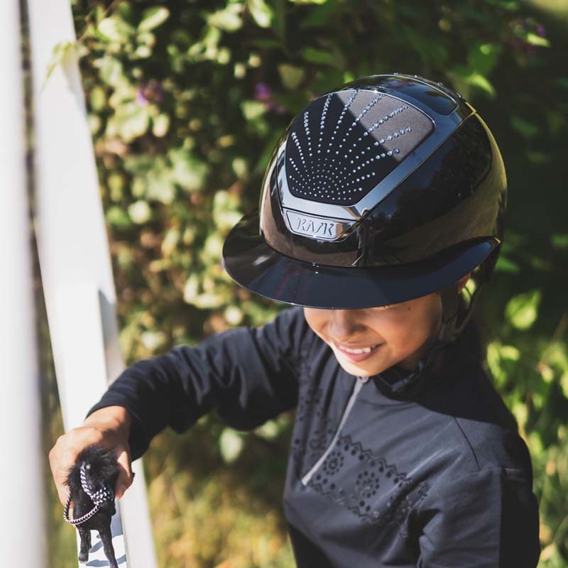 KASK Star Lady ANIMA Origin Riding Helmet - with Swarovski - 3323